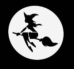 Трафарет "Відьма", 9см