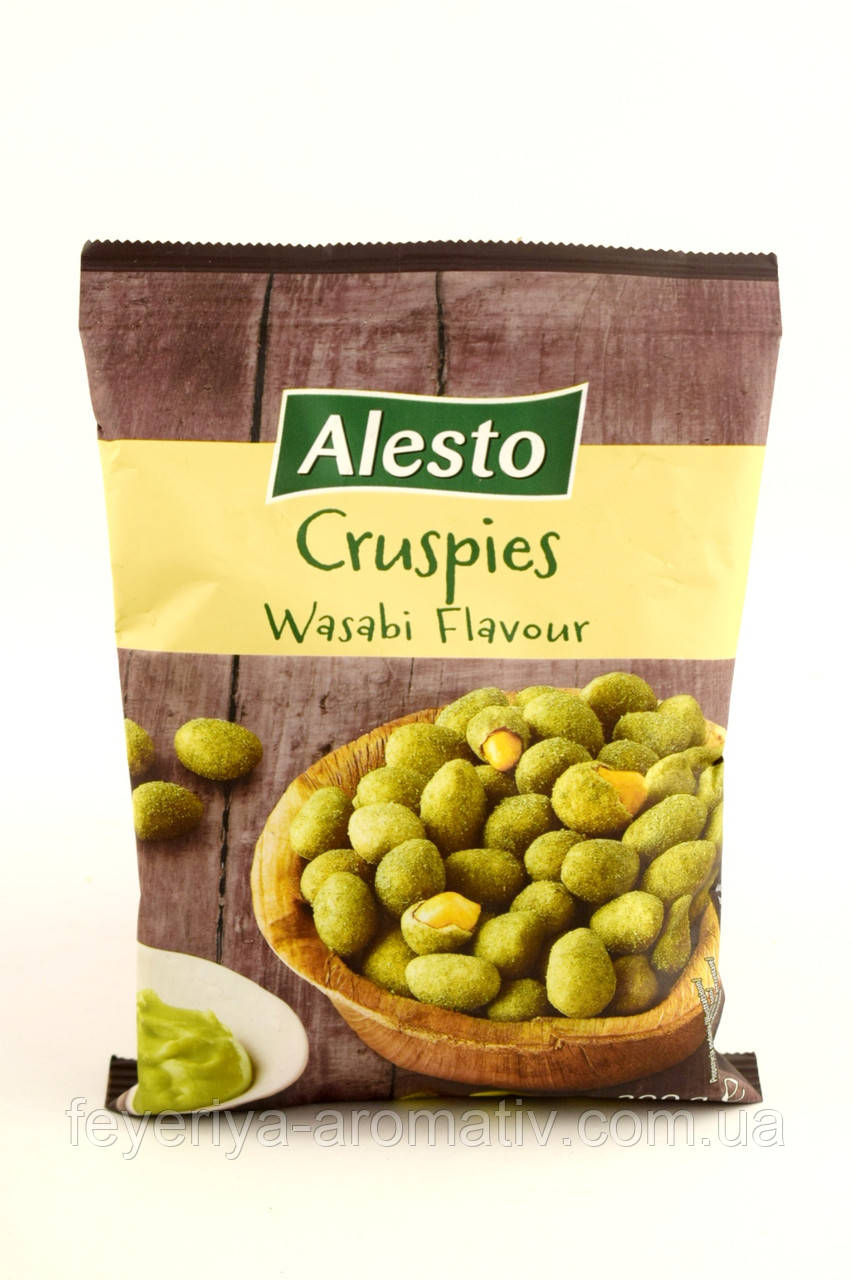 Арахіс в клярі зі смаком васабі Alesto Cruspies Wasabi Flavour 200 г Німеччина