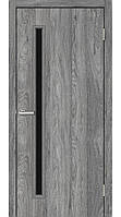 Міжкімнатні дверцята Takoma MSDoors горіх сіре скло чорне
