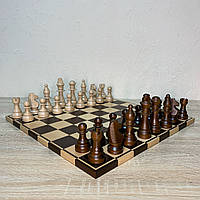 Классический шахматный набор: шахматные фигуры "Staunton Brown" в комплекте с шахматной доской