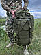 Тактичний великий армійський рюкзак 75 л олива, фото 5