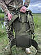 Тактичний великий армійський рюкзак 75 л олива, фото 6