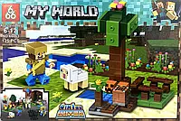 Конструктор детский Lego Minecraft 125 деталей, конструктор лего майнкрафт для детей