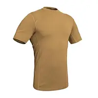 Футболка тактическая Punisher Combat T-Shirt Coyote Brown, армейская мужская полевая футболка койот P1G PCT