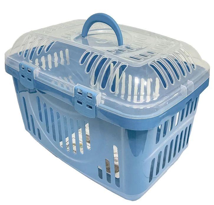 Переноска Georplast Rocket Transparent 49*33*33 см із прозорими верхніми дверцятами для котів і собак вагою, 2 кольори, фото 1