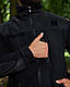 Флісова кофта чорна для поліції з накладками Military, фото 5