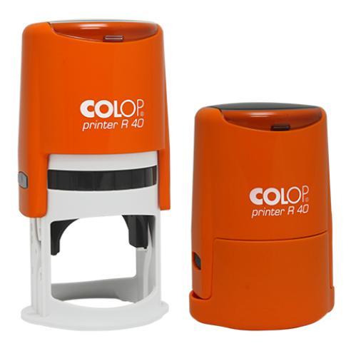 Оснастка для печатки 40 мм помаранч. неон автоматична, Colop printer R 40