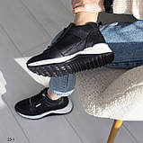 Жіночі шкіряні кросівки черевики чорні Демісезонні весняні осінні з натуральної шкіри Розмір 36 37 39 40 41, фото 4