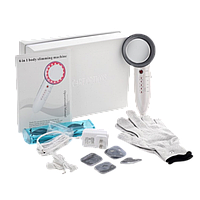 Ультразвуковий масажер 6в1, з технологією EMS (електроміостимуляція) та світлодіодним опроміненням, для омолодження шкіри