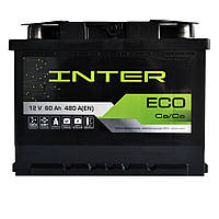 Автомобільний акумулятор INTER 60Ah 480A L+ 0(+справа), 480