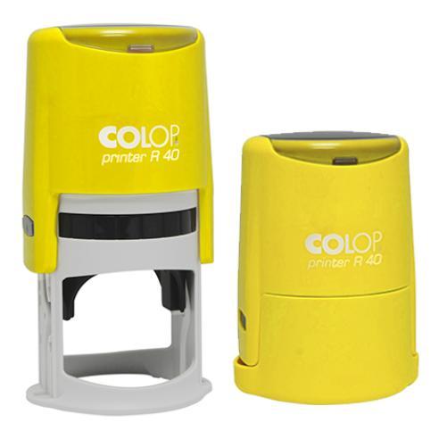 Оснастка для печатки 40 мм жовтий неон автоматична, Colop printer R 40