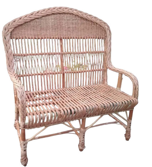Диван з лози з оригінальною спинкою, фото 1
