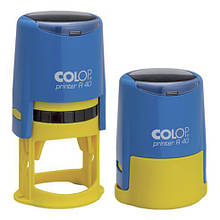 Оснастка для печатки 40 мм синьо-жовта автоматична, Colop printer R 40