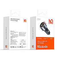 Прикурювач Mcdodo [CC-2320] LED 2-Port Car Charger 3A 33W (Black)