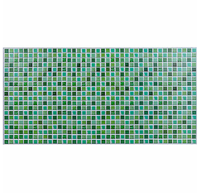 Пластикові панелі ПВХ на стіну 960х480х4 мм, декоративні листові панелі для стін, Зелена мозаїка