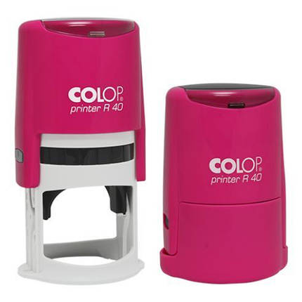 Оснастка для печатки 40 мм рожевий неон автоматична, Colop printer R 40, фото 2