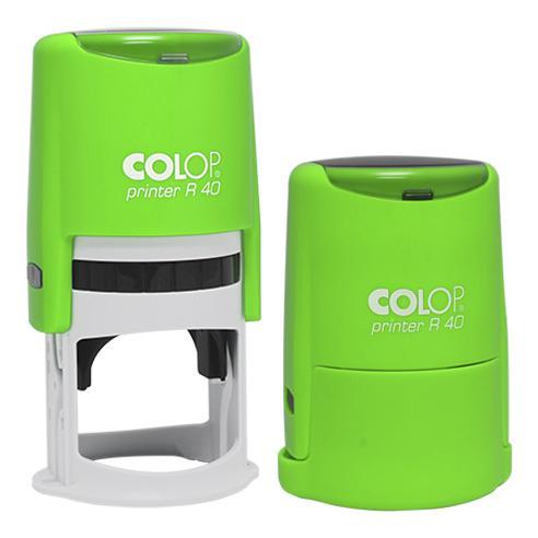 Оснастка для печатки 40 мм зелений неон автоматична, Colop printer R 40