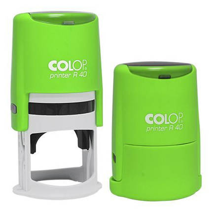 Оснастка для печатки 40 мм зелений неон автоматична, Colop printer R 40, фото 2