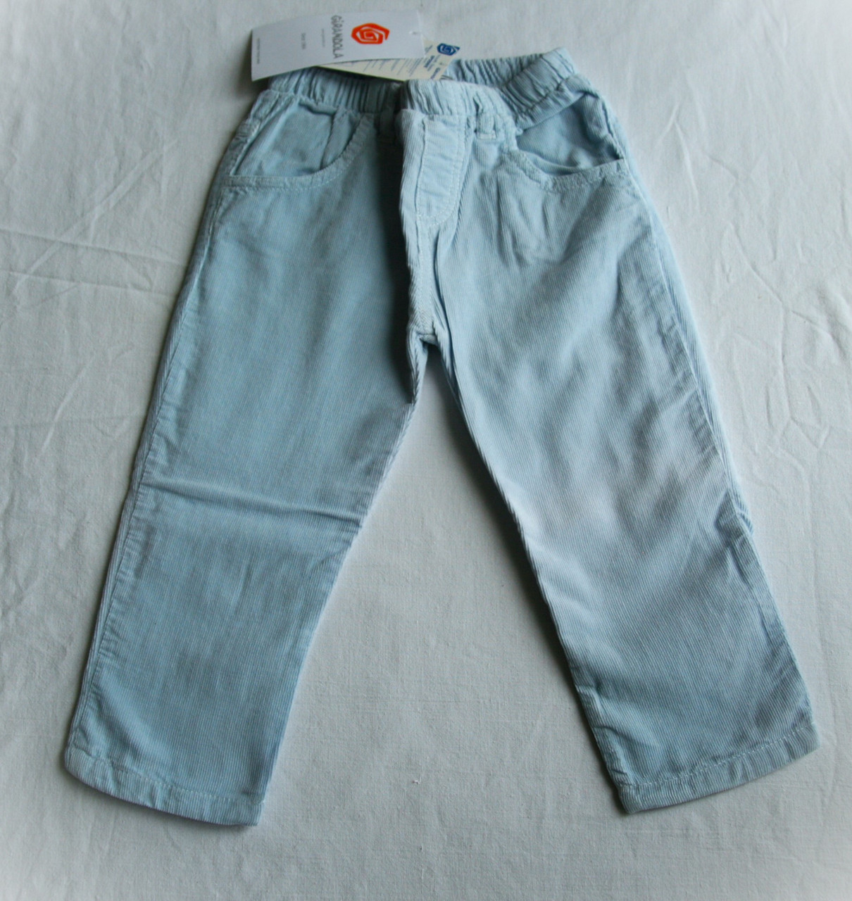 Вельветові джинси для маленького  хлопчика на підкладці, Girandola, Португалія,  розміри 80, 86