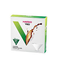 HARIO Паперові білі фільтри V60 для прумера 01 Hario, 40 шт.