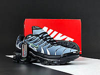 Кросівки чоловічі Nike Air Max TN Plus сині, Найк Аір Макс ТН текстильні, підошва піна. код SD-12078