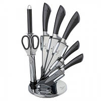 Набор ножей кухонных 8 предметов Evdrtverh , Ножи для кухни премиум-класса Черные