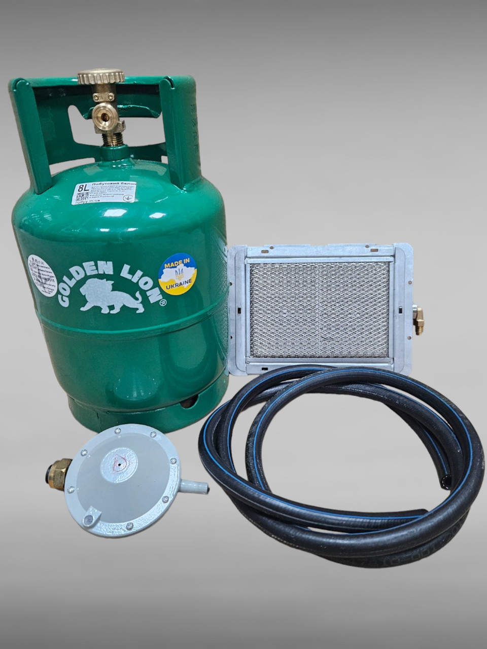 Комплект газовий кемпінговий балон Rudyy 8л газовий обігрівач Superplast 3 кВт