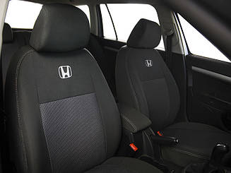 Чохли на сидіння HONDA Civic 4D 2011-2015рр.(USA)(седан) (airbag, сп. і сід.суц, передн. підлок.,