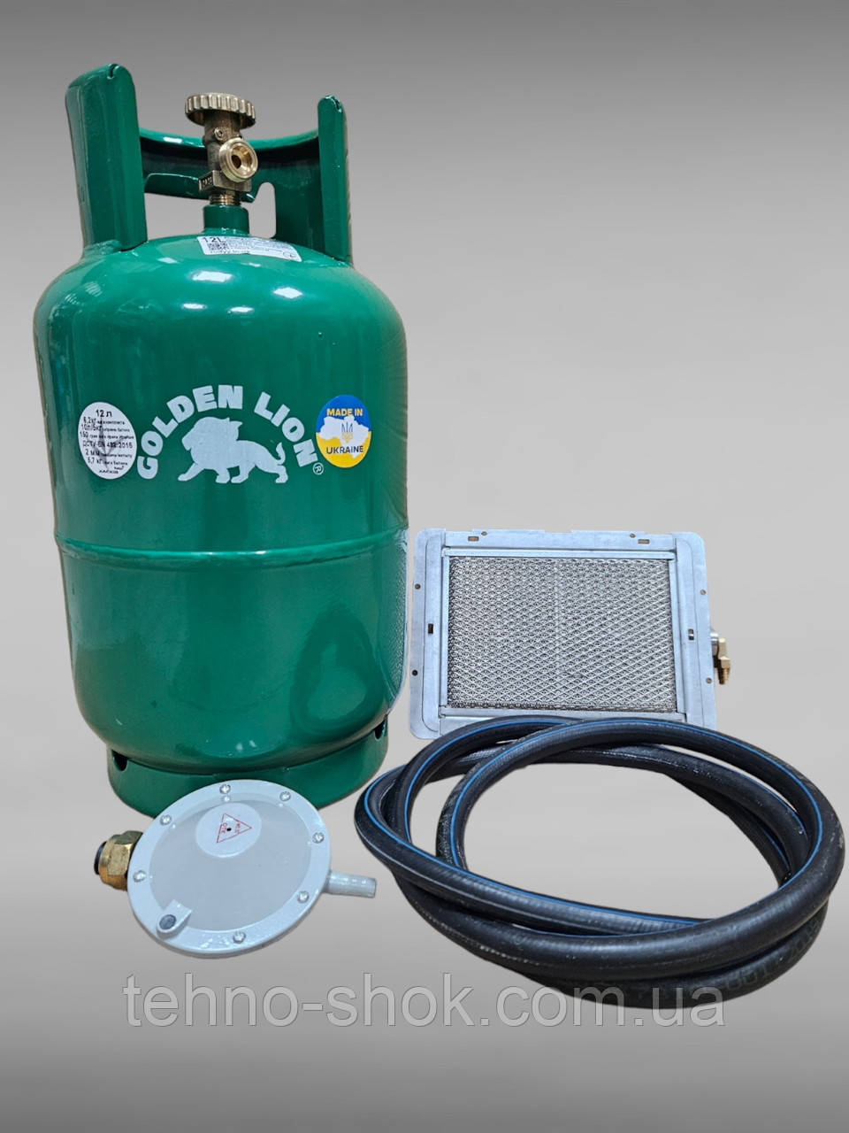 Газовий балон Rudyy 12л газовий обігрівач Superplast 3 кВт