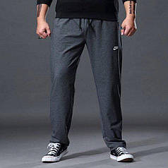 Чоловічі весняні штани Nike прямі з кишенями на блискавці розміри БАТАЛ 56-64