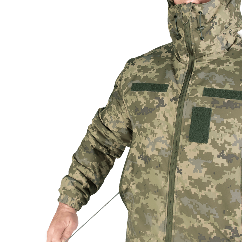 Водоотталкивающий военный костюм Cyclone NordStorm MM14 Camotec, камуфляжная форма пиксель - фото 10 - id-p2100504443