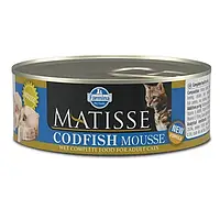 Влажный корм Farmina Matisse Cat Mousse Codfish для взрослых кошек, с треской, 85 г