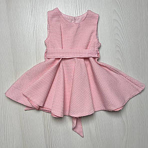 Комплект Болеро Сукня Лосінки Рожевий Беж (3-6м), фото 2