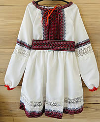 Вишитий костюм для дівчинки,  вишиванка дитяча, розмір 6, зріст 130 см