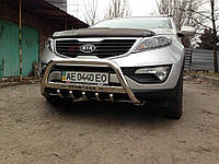 Кенгурятник с надписью для New Kia Sportage R 2010-2015