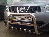 Кенгурятник с надписью Can otomotiv для Nissan Qashqai 2007-2013