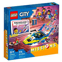 Конструктор LEGO City Police Детективные миссии водной полиции 278 деталей (60355)