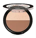 Палетка для контурінгу Duo Palette Highlighter Contour Bless Beauty №01, фото 2