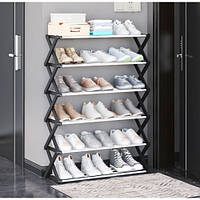 Складана полиця для взуття Shoe Rack 6 секцій (RD-9002)