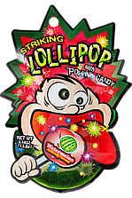 Цукерки Watermelon Lollipop with Popping Candy STRIKING 13,8  г