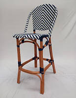 Барный стул из ротанга для кафе и бара 50х61х118см