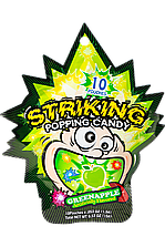 Цукерки Greenapple Popping Candy STRIKING 15 г