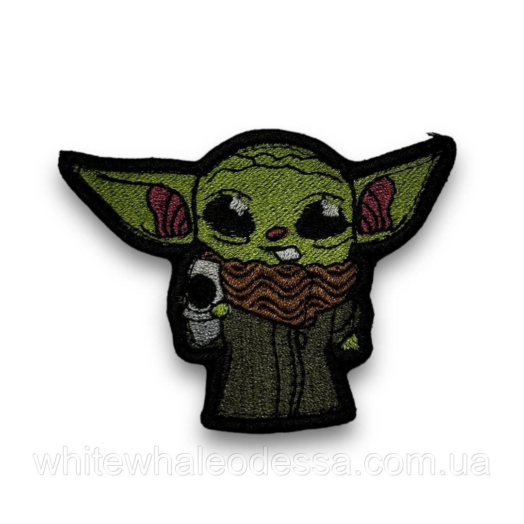Шеврон ліпучці Бебі Йода/ Нашивка YODA