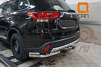 Защита заднего бампера Mitsubishi Outlander 2015+ (уголки) d 60/42