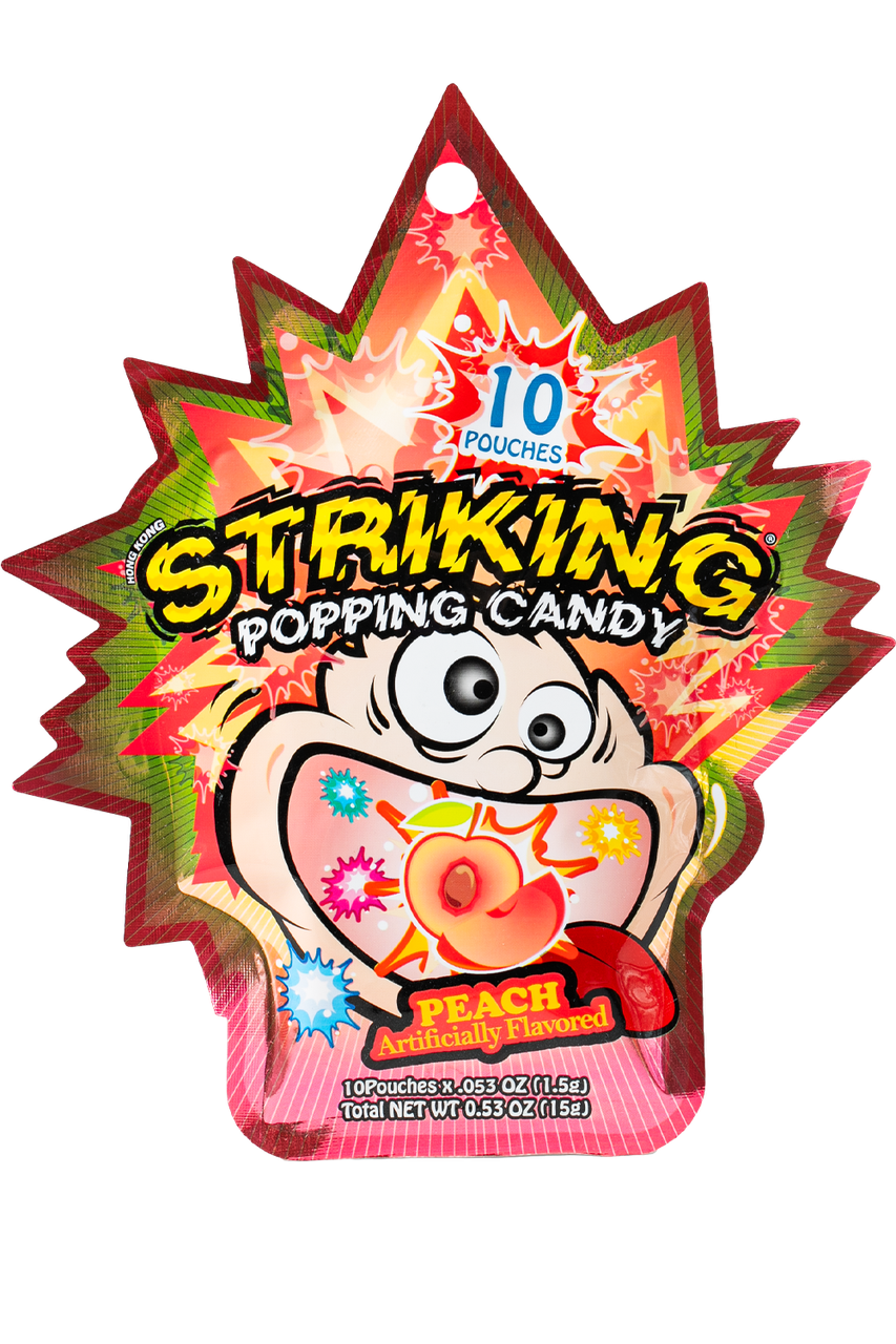 Цукерки Peach Popping Candy STRIKING 15 г