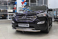 Защита передняя двойная для Hyundai Santa Fe 2013-2018