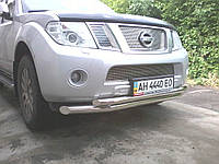 Защита передняя двойная для Nissan Pathfinder/Navara 2005+