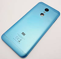 С дефектом. Задняя крышка Xiaomi Redmi 5 plus голубая с разборки