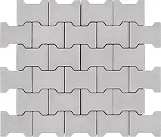 Тротуарна плитка подвійна «Т» 80 без фаски перлина