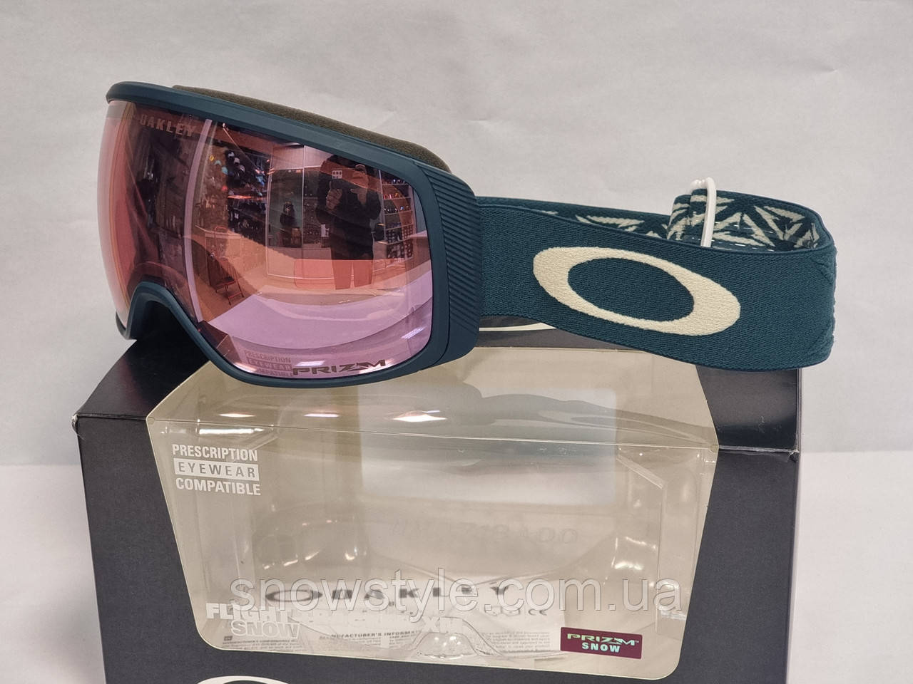 Гірськолижна маска Oakley Flight Tracker M (XM) Prizm Icon Balsam лінза Prizm Hi Pink